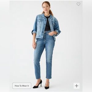 J Crew Curvy vintage slim-straight Jean in Warm Surf wash - NWT - SIZE T28